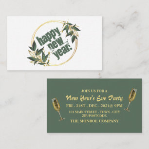 Carte D'accompagnement Champagne & Wreath, Billet de la fête de la Saint-