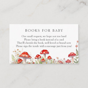 Carte D'accompagnement Champignons Livres pour bébé