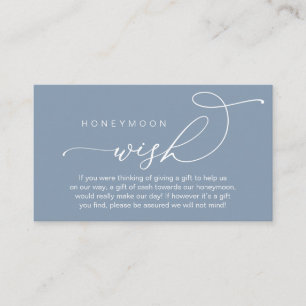 Carte D'accompagnement Chance Lune de Miel mariage, Cadeaux en Espèces Wi