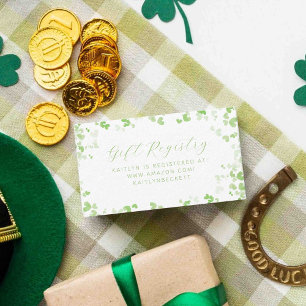 Carte D'accompagnement Chanceux en amour Mariage Saint-Patrick