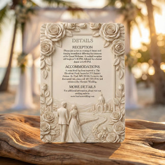 Carte D'accompagnement Chapelle Scénique Romantique Couple