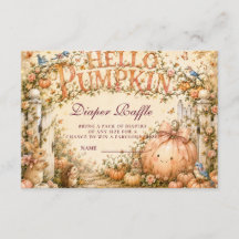 Charming Hello Pumpkin Diaper Raffle