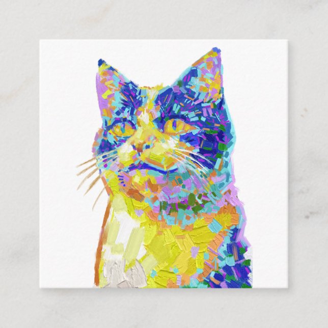 Carte D'accompagnement Chat sous le soleil (Devant)