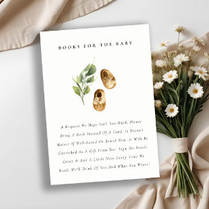 Carte D'accompagnement Chaussures Jaunes Cute Livres pour Baby shower