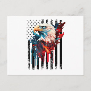 Carte D'accompagnement Chemise aigle drapeau américain hommes enfants pat