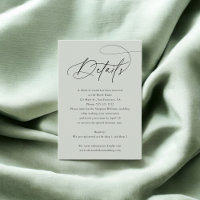 Chic Calligraphy Détails du Mariage photo