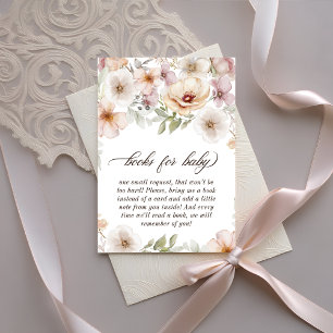 Carte D'accompagnement Chic Floral Baby in Bloom Livres pour bébé