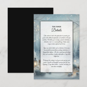 Carte D'accompagnement Chuchotements d'un Solstice d'Hiver