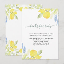 Carte D'accompagnement Citrons aquarelles