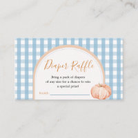 Citrouille Boho Blue En vichy Déchets Raffle Encei