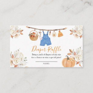 Carte D'accompagnement Citrouille Vêtements de garçon Baby shower d'autom