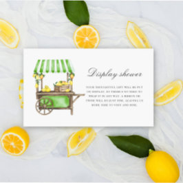 Carte D'accompagnement Citrus lemon - Display shower 