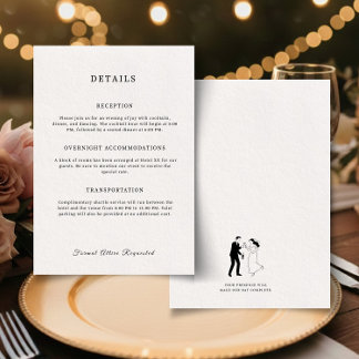 Carte D'accompagnement Classic Elegant Minimalist Enclosure Card