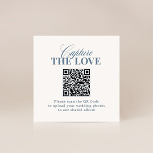 Carte D'accompagnement Classique Luxe   Code QR de mariage Capturer l'amo