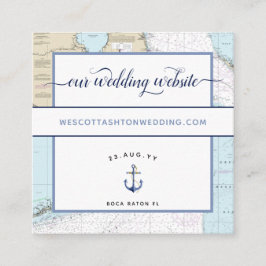 Carte D'accompagnement Classique #Nautical #Site Mariage Sud #Floride