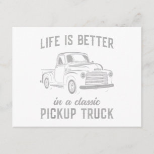 Carte D'accompagnement Classique type de camionnette vintage