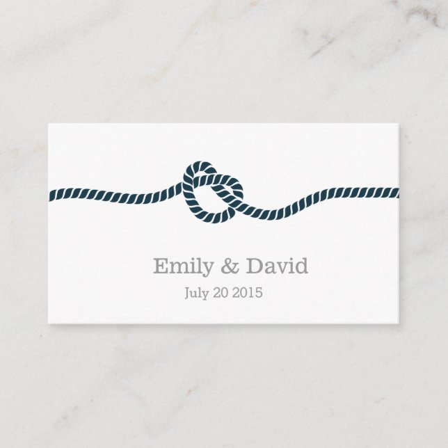 Carte D'accompagnement Classy Tying Mariage Knot Website Insérer une cart (Devant)