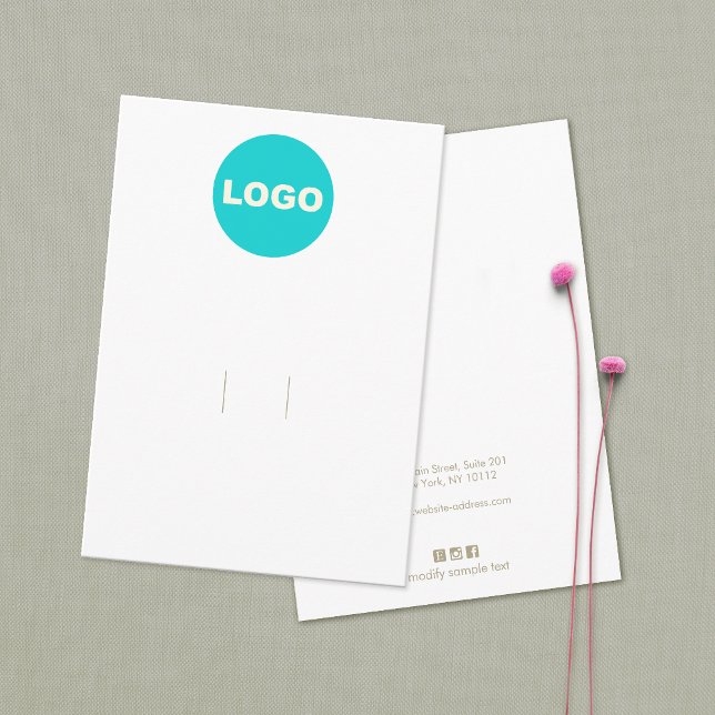 Carte D'accompagnement Clip à poil Ajouter un logo (Créateur téléchargé)