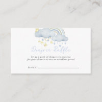 Cloud Neuf Baby shower de plongeur Raffle