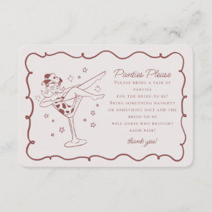 Carte D'accompagnement Cocktails Bourgogne Cowgirls Panties S'Il Vous Pla
