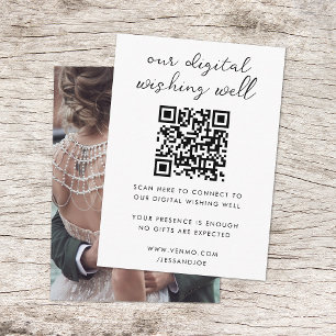 Carte D'accompagnement Code QR Code Mariage de l'hameçonneur numérique En