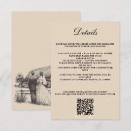 Carte D'accompagnement Code QR de la société Barn Couple et détails