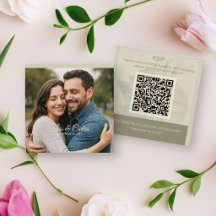 Code QR de mariage photo de bateau de croisière de