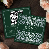 Code QR de réponse pour un mariage royal avec une 