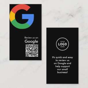 Carte D'accompagnement Code QR de révision Google moderne et tendance