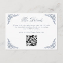 Code QR de site Web de mariage à défilement réguli