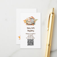 Code QR du registre de cadeaux Enchanté de vous re