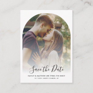 Carte D'accompagnement Code QR moderne Photo RSVP Mariage Enregistrer la 