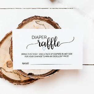 Carte D'accompagnement Coeur Bleu Noir Calligraphie Déchets Raffin Insert