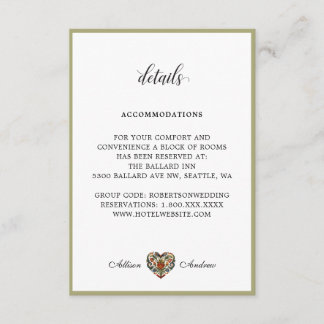 Carte D'accompagnement Coeur rousel norvégien | Détails du boîtier