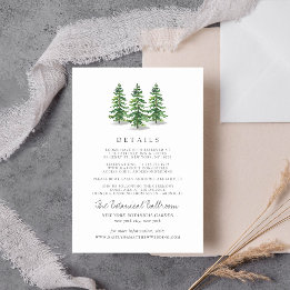 Carte D'accompagnement Collection de Mariages de la forêt de pins d'aquar