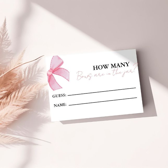 Carte D'accompagnement Combien d'arcs sont dans le pot nuptiale douche je (Créateur téléchargé)