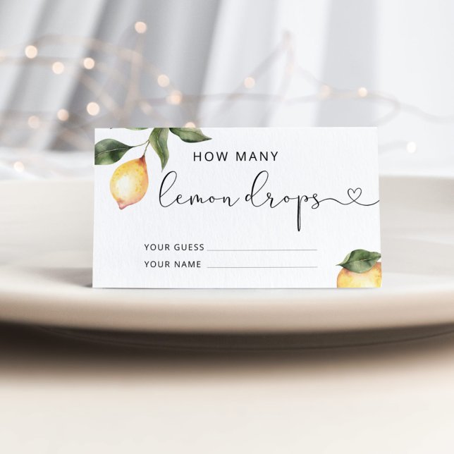 Carte D'accompagnement Combien de gouttes de citron (Créateur téléchargé)
