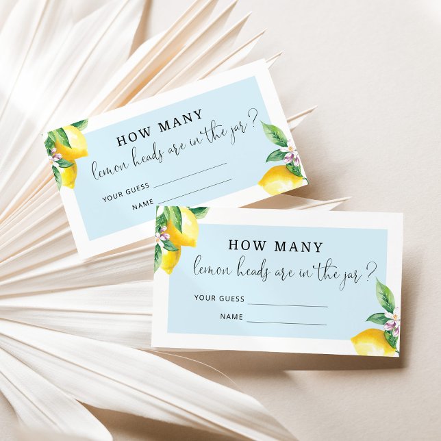 Carte D'accompagnement Combien de têtes de citron (Créateur téléchargé)