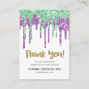 CARTE D'ACCOMPAGNEMENT *~* COMMENTAIRE QR LOGO AP8 LUXE DRIPS. MERCI