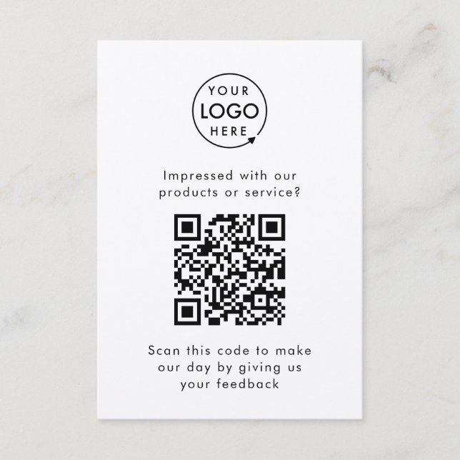 Carte D'accompagnement Commentaires clients | Entreprise Rustique Kraft Q (Devant)