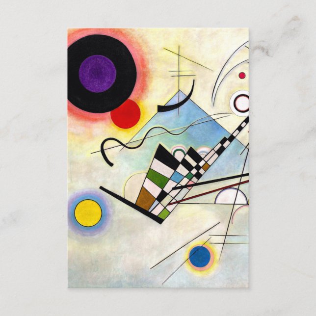 Carte D'accompagnement Composition Kandinsky 8 (Devant)