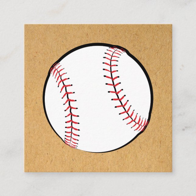 Carte D'accompagnement Conception d'art sportif de baseball Illustration  (Devant)