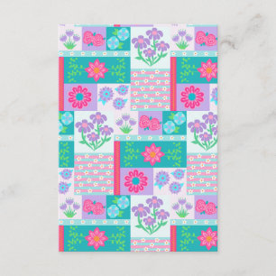 Carte D'accompagnement Conception de fleurs vibrantes en fleurs