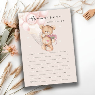 Carte D'accompagnement Conseil Blonde Ours Bleu Cute Pour Maman Baby show