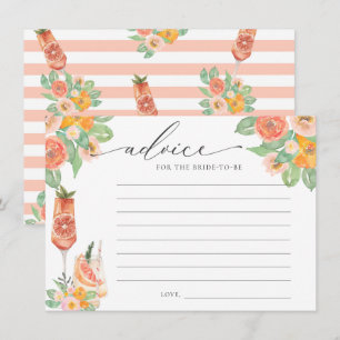 Carte D'accompagnement Conseil Cocktail brillant pour la mariée à être