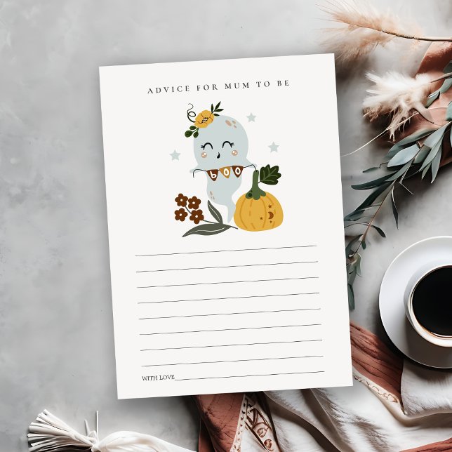 Carte D'accompagnement Conseil de la boîte d'Halloween Ghost pour maman B (Créateur téléchargé)