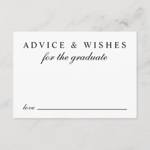 Carte D'accompagnement Conseil Élégant Pour Grad Black Gold Graduation