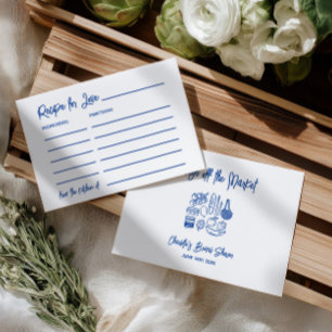 Carte D'accompagnement Conseils de recette pour une douche de mariée Fres