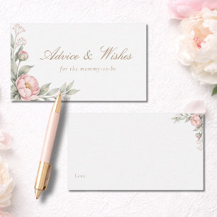 Carte D'accompagnement Conseils et Vœux Elegant En Fleur Pour Maman À Ven