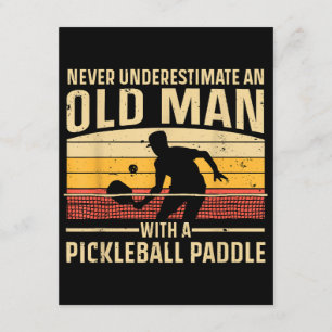 Carte D'accompagnement Cool Pickleball Art Pour Hommes Femmes Paddle Pick